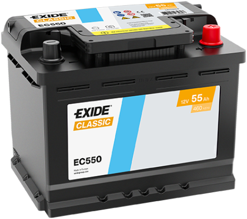 EXIDE Classic 12V 55Ah 460A 242x175x190