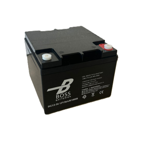 BOSS Deep Cycle GEL 12V 26Ah 166x175x126/126 M5 1200 cyklů