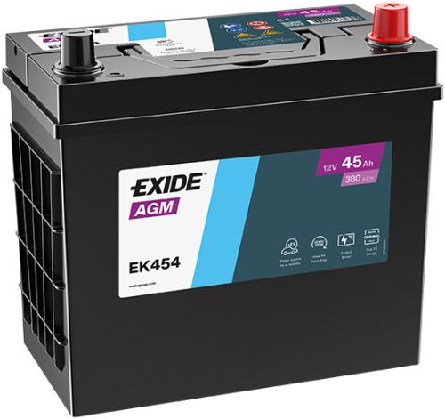 EXIDE Start-Stop AGM 12V 45Ah 380A 237x127x227