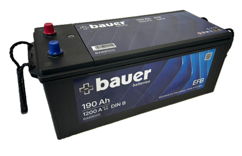 BAUER Carbon EFB 190Ah 12V 1200A 513x222x195/220