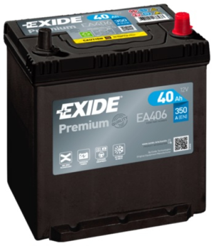 EXIDE Premium CARBON 12V 40Ah 350A 187x127x220