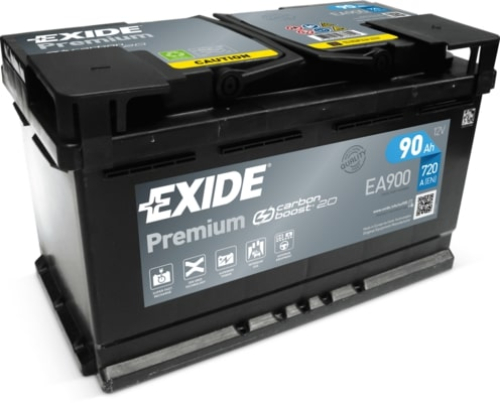 EXIDE Premium CARBON 12V 90Ah 720A 315x175x190
