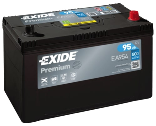 EXIDE Premium CARBON 12V 95Ah 800A 306x173x222