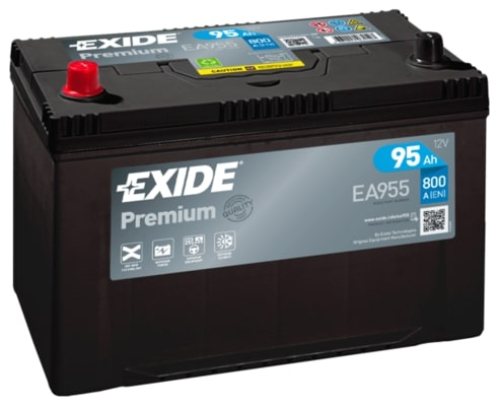 EXIDE Premium CARBON 12V 95Ah 800A 306x173x222 Levá