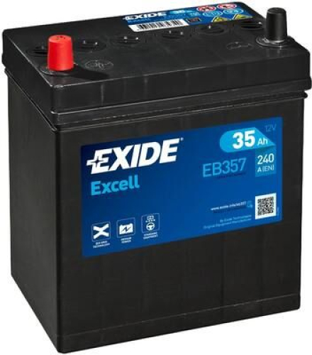 EXIDE Excell 12V 35Ah 240A 187x127x220 Levá