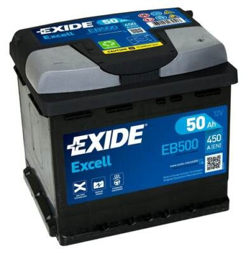 EXIDE Excell 12V 50Ah 450A 207x175x190
