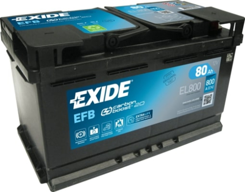 EXIDE Start-Stop EFB 12V 80Ah 800A 315x175x190