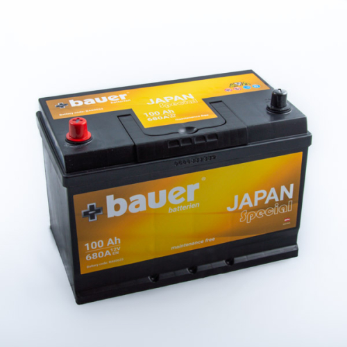 BAUER Japan (Asia) 100Ah 12V 680A 303x175x200/220 levá