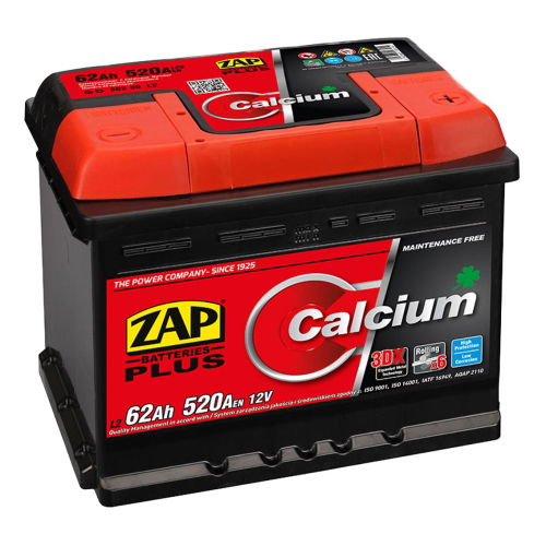 ZAP Plus 62Ah 12V 520A 242x175x190