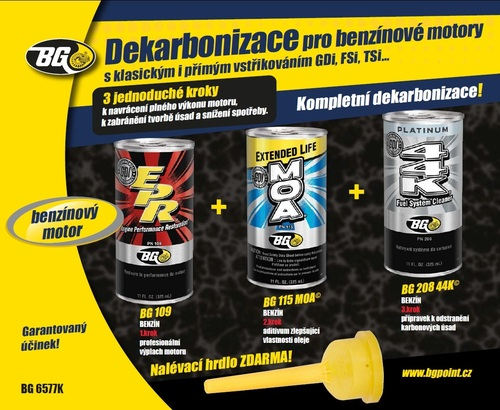 Dekarbonizace kompletní sada BG 6577 KIT - benzín GDi, TSI (přímý vstřik)