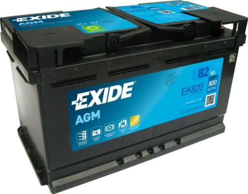 EXIDE BATERIE EK- 820 82Ah 800A 12V AGM/EFB - START/STOP
