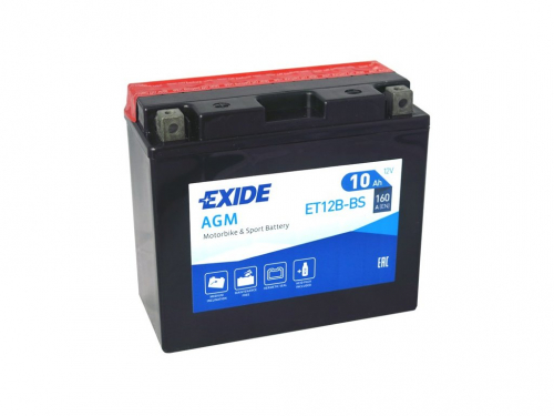 EXIDE  ET12B-BS 10Ah, 160A, 12V