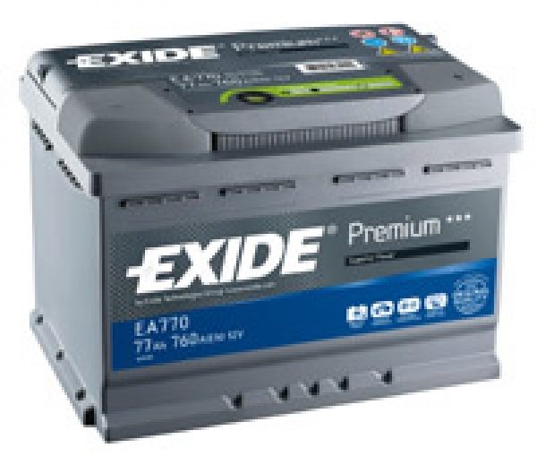 EXIDE PREMIUM 77Ah 12V 760A EA770