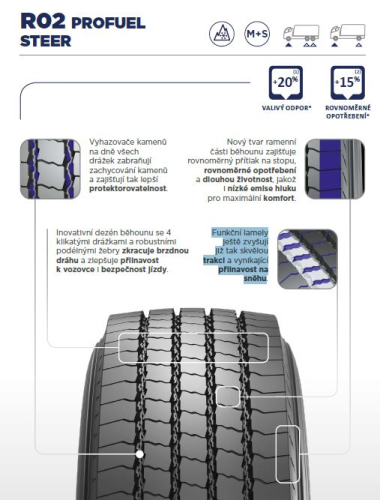 PIRELLI R02 PROFUEL STEER 245/70 R19.50 136M