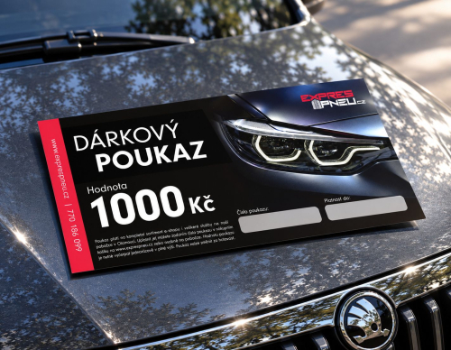 VOUCHER na přezutí v hodnotě 1000Kč