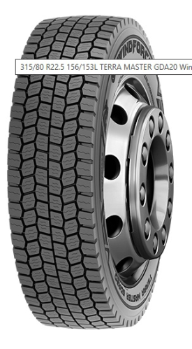 Windforce TERRA MASTER GAM66 315/80 R22.5 156/153K